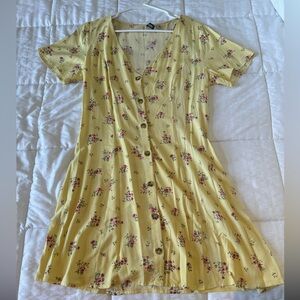 Yellow floral sundress